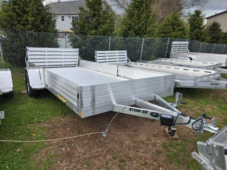 New 6.5 x 15 Aluma 8115SR HD Side Ramp Utility/ATV Trailer, 4.2K GVWR ***Electric Brakes, Bi-Fold Tailgate & Removable Sides/Side Ramps