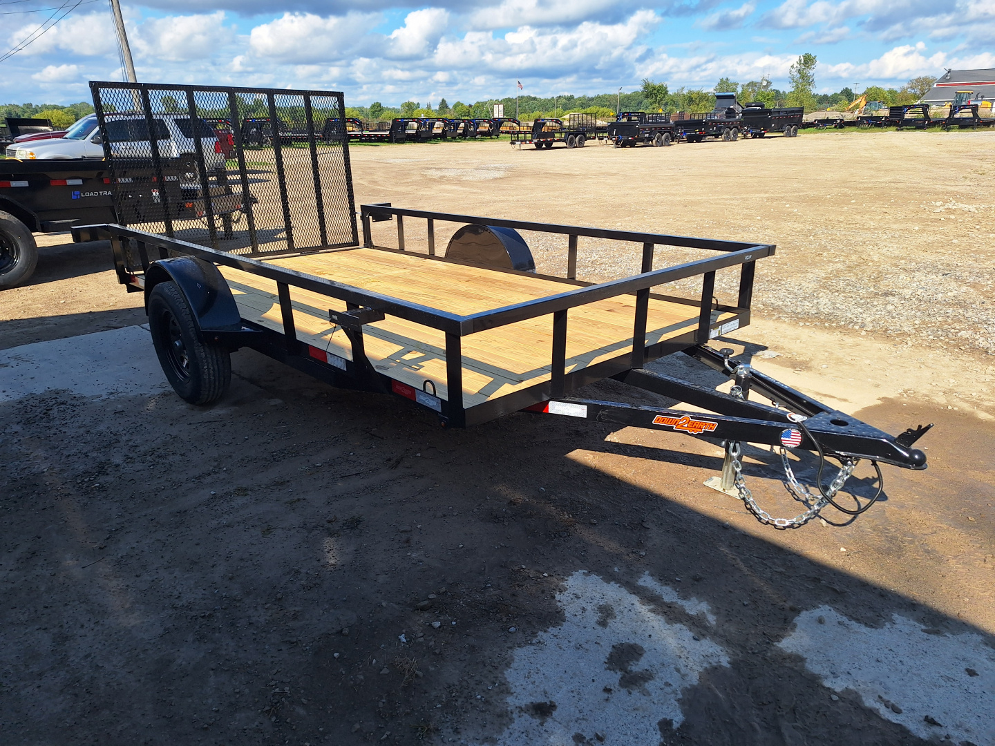 New 2026 Down 2 Earth Trailers 76x12 Single Axle Landscape Trailer