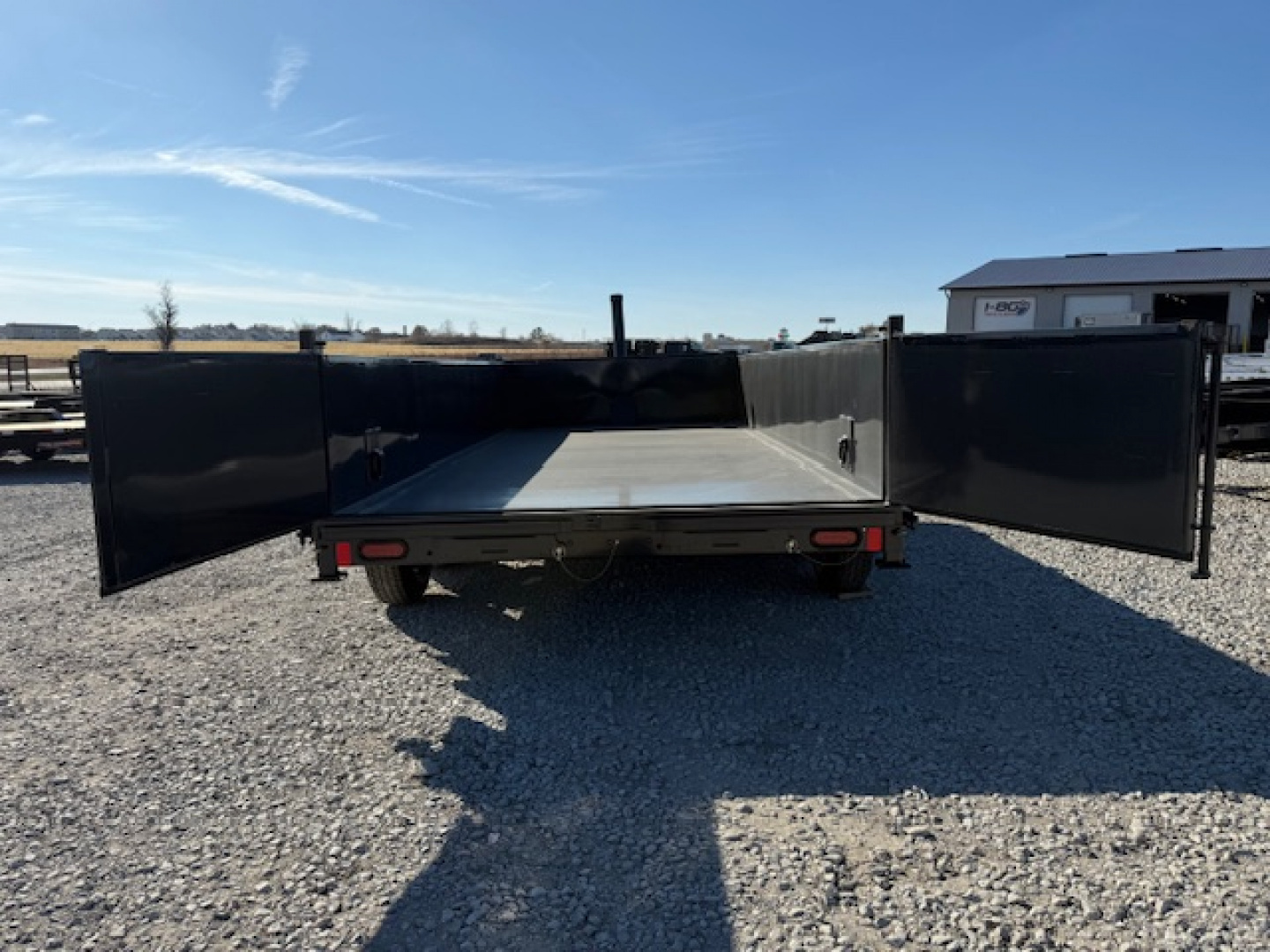 New 2026 Hillcrest Deep Charcoal 7'x16' 14.9k Dump Trailer