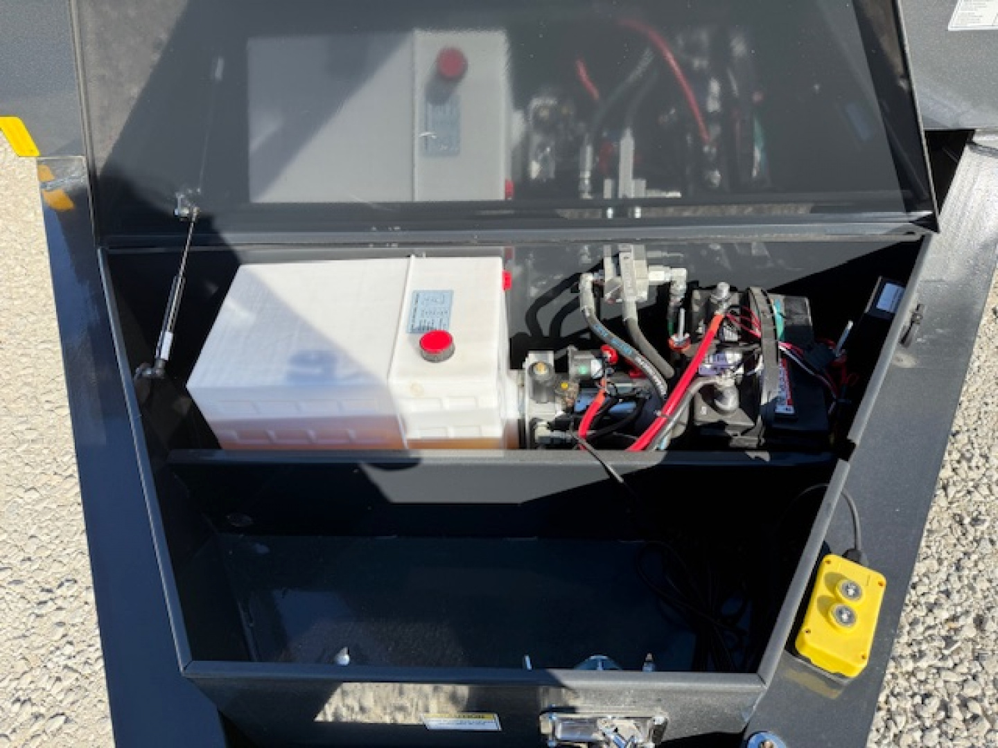 New 2026 Hillcrest Deep Charcoal 7'x16' 14.9k Dump Trailer