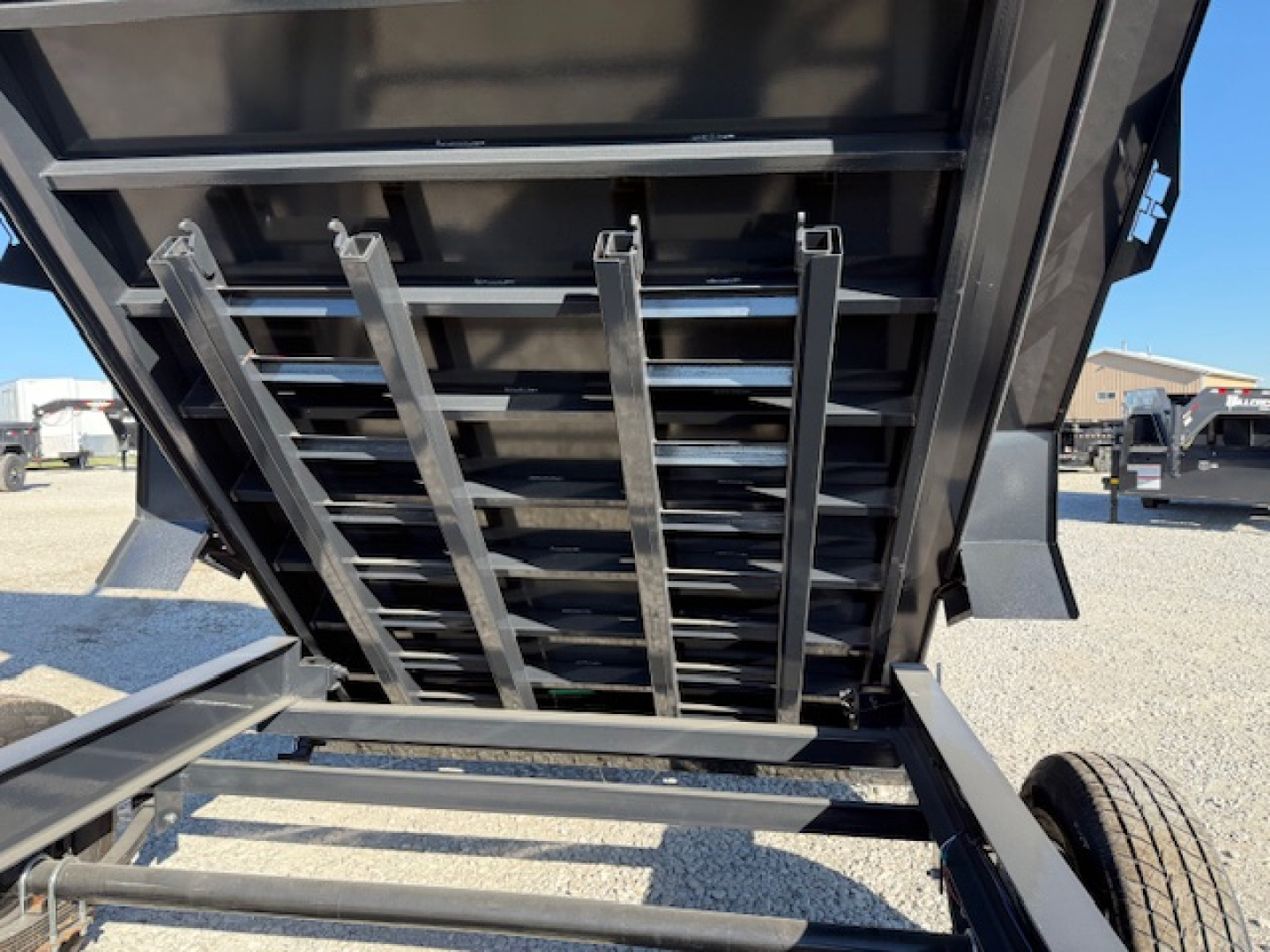 New 2026 Hillcrest Deep Charcoal 7'x16' 14.9k Dump Trailer