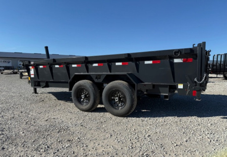 New 2026 Hillcrest Deep Charcoal 7'x16' 14.9k Dump Trailer