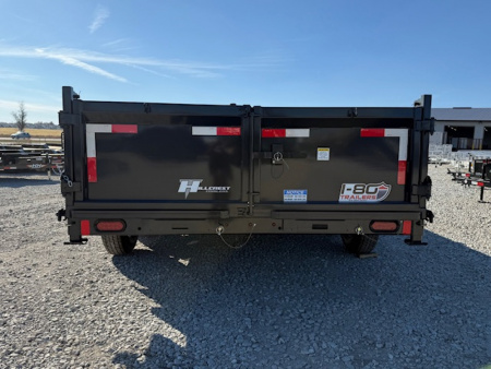 New 2026 Hillcrest Deep Charcoal 7'x16' 14.9k Dump Trailer