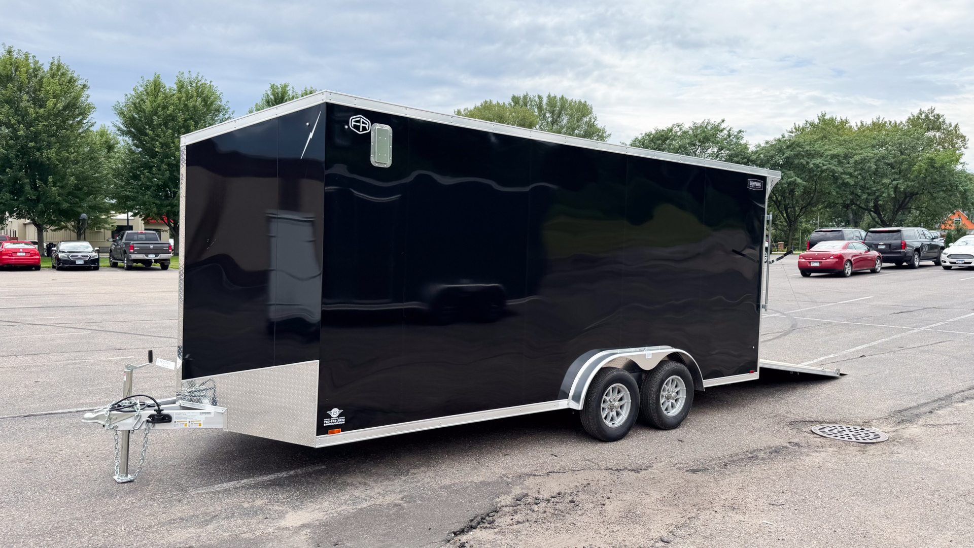 New 2025 Lightning 7.5X18 ENCLOSED CARGO - Ramp door!