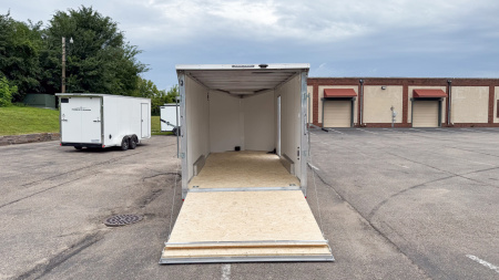 New 2025 Lightning 7.5X18 ENCLOSED CARGO - Ramp door!