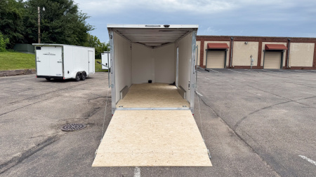 New 2025 Lightning 7.5X18 ENCLOSED CARGO - Ramp door!