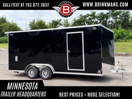 New 2025 Lightning 7.5X18 ENCLOSED CARGO - Ramp door!