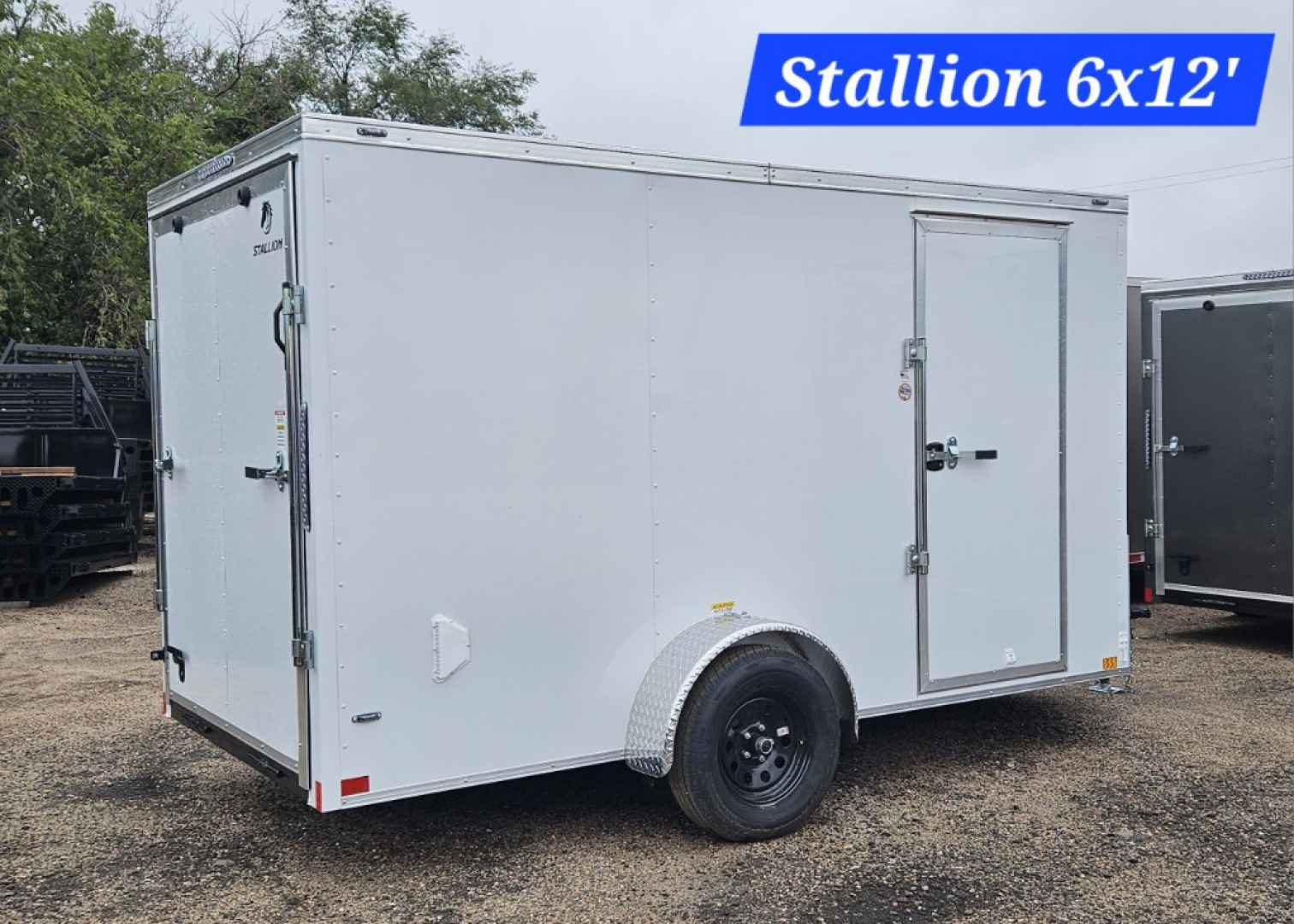 New 2025 Stallion Manufacturing LLC 6' x 12' Cargo / Enclosed Trailer