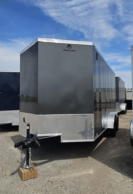 New 2025 STALLION MANUFACTURING LLC 7' x 16' Cargo / Enclosed Trailer