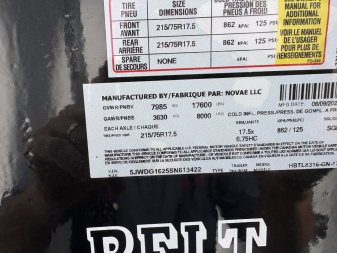 New 2025 H&H 83x16 17.6k Telesopic Topline Dump Trailer