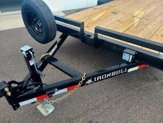New ETB 83x16 10K EQUIPMENT TRAILER W/ FOLD UP RAMPS - BLACK