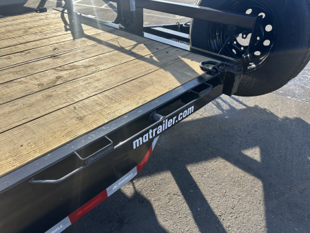 New ETB 83x18 14K EQUIPMENT TRAILER W/ FOLD UP RAMPS - BLACK