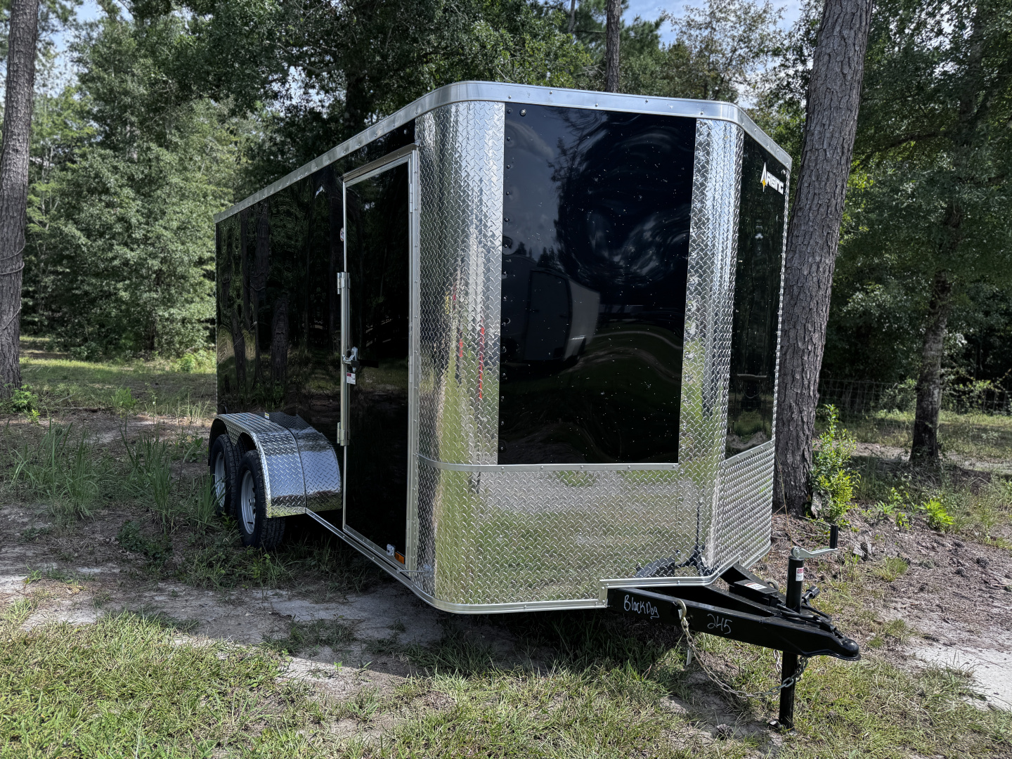 New Arising 7x14 7K Enclosed Trailer 6'6 interior Black