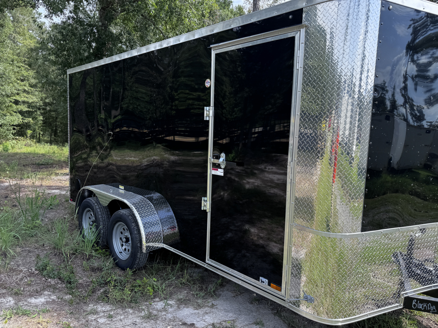 New Arising 7x14 7K Enclosed Trailer 6'6 interior Black