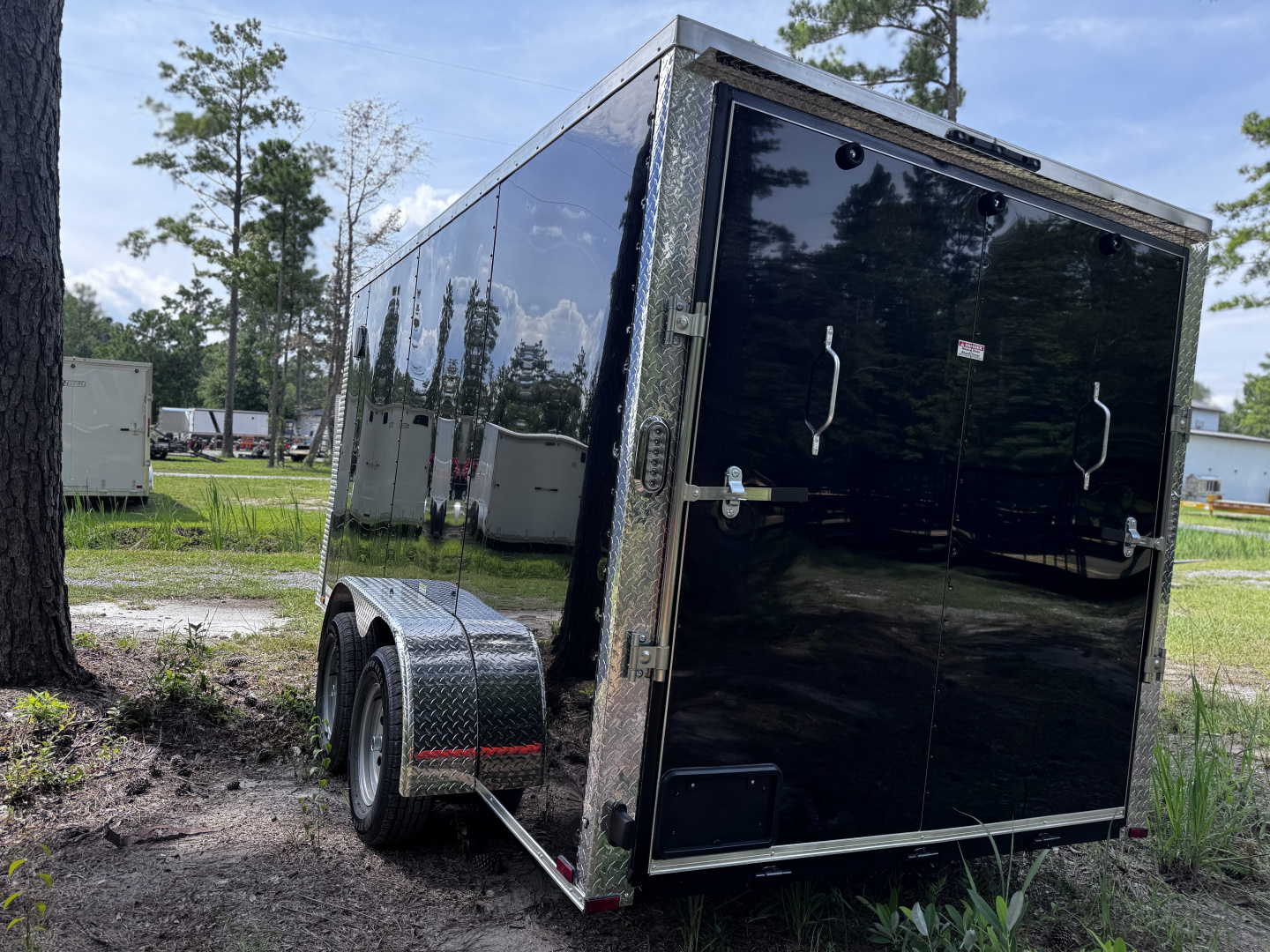 New Arising 7x14 7K Enclosed Trailer 6'6 interior Black
