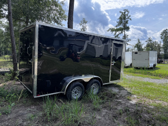 New Arising 7x14 7K Enclosed Trailer 6'6 interior Black
