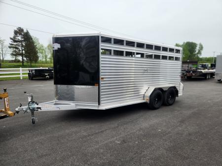 New 2026 Frontier Trailers LIVESTOCK 16-7 Stock / Stock Combo Trailer