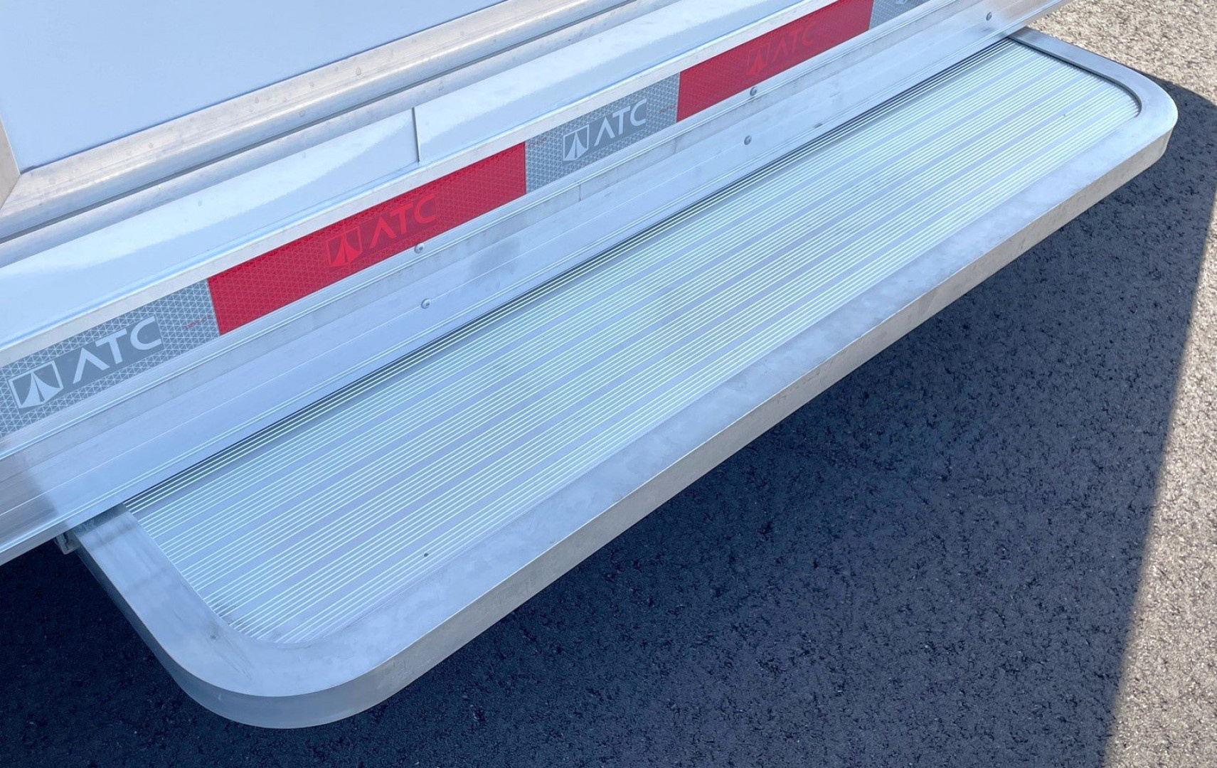 New ATC 28' RoM 500 Aluminum Enclosed Car Hauler/ Race Trailer - White, Extruded Floor, Escape Door, AC