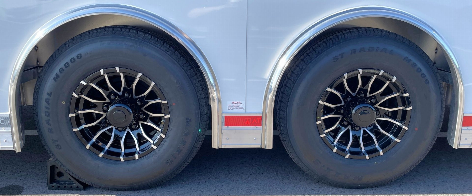 New ATC 28' RoM 500 Aluminum Enclosed Car Hauler/ Race Trailer - White, Extruded Floor, Escape Door, AC