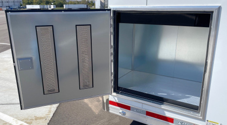 New ATC 28' RoM 500 Aluminum Enclosed Car Hauler/ Race Trailer - White, Extruded Floor, Escape Door, AC