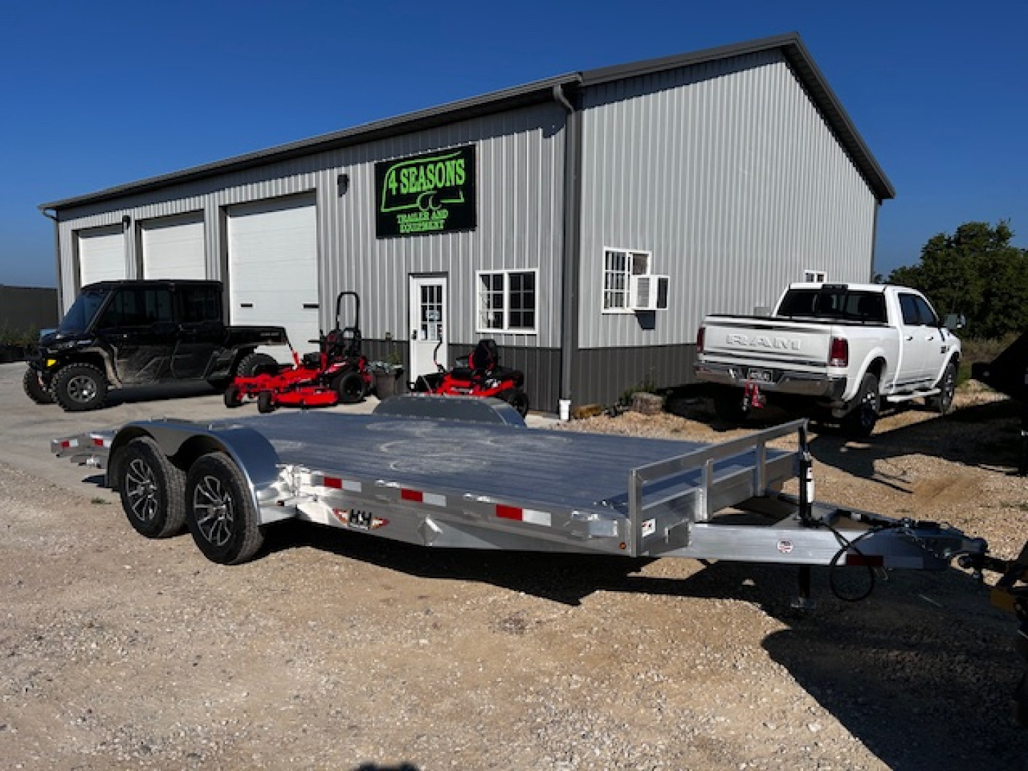 New 2026 H&H Trailers 82X18 7K ALUMINUM Car / Racing Trailer