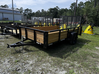 New Sure Trac 7x12 Top Tube Utility 3 Board Sides Utility Trailer