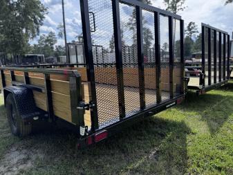 New Sure Trac 7x12 Top Tube Utility 3 Board Sides Utility Trailer
