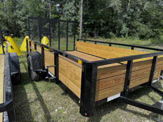 New Sure Trac 7x12 Top Tube Utility 3 Board Sides Utility Trailer