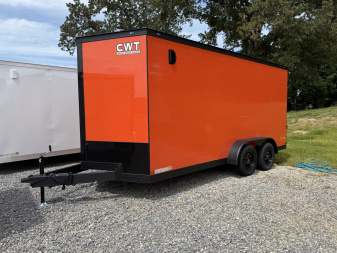 New 2025 Covered Wagon Trailers 7x16 TA 7' POLY B/O Cargo / Enclosed Trailer
