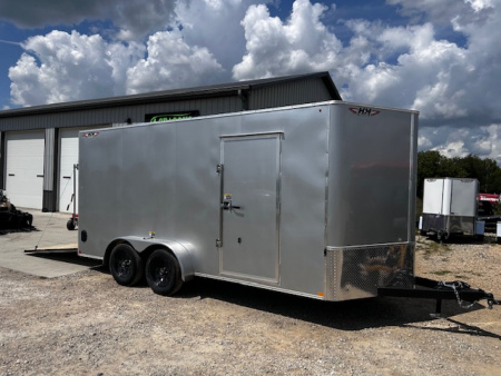 New 2025 H&H Trailers 7X16 7' INTERIOR RAMP DOOR Cargo / Enclosed Trailer