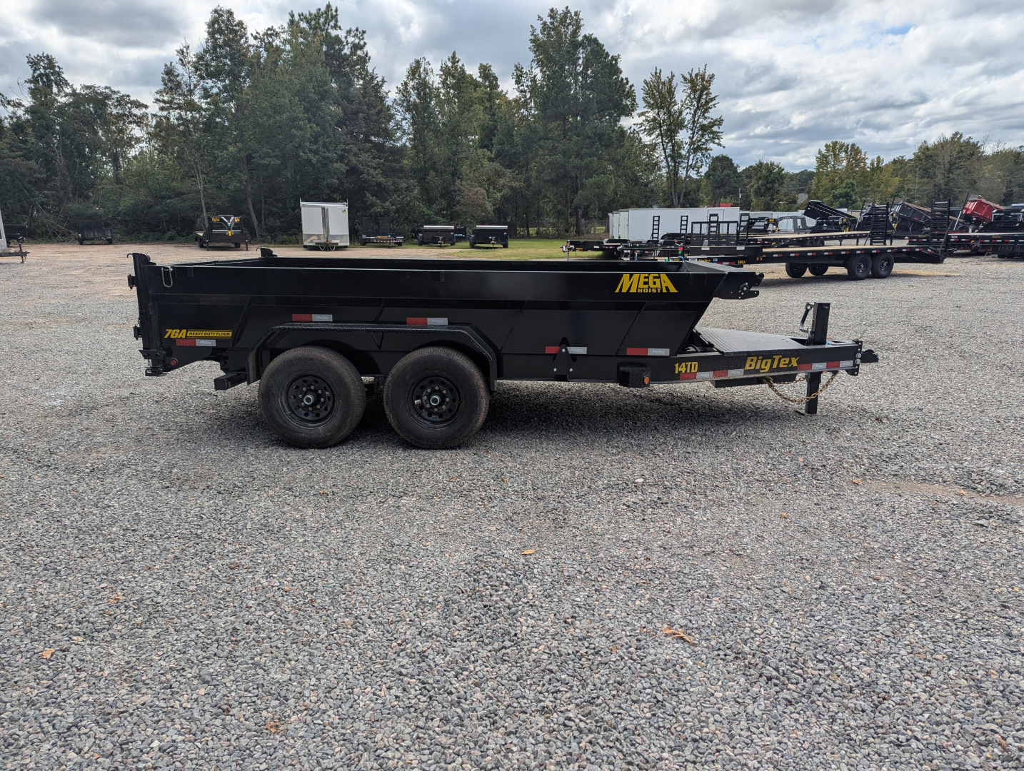 New 2026 Big Tex Trailers 7x14 TD Heavy Duty 15.4K Telescopic Dump w/ Slide-In Ramps Dump Trailer