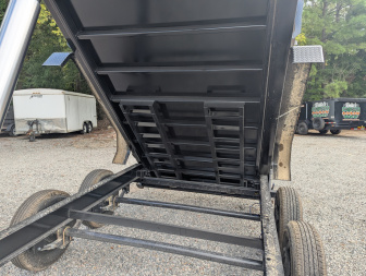 New 2026 Big Tex Trailers 7x14 TD Heavy Duty 15.4K Telescopic Dump w/ Slide-In Ramps Dump Trailer