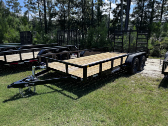 New 2025 Sure-Trac 7x16 10k Utility Trailer