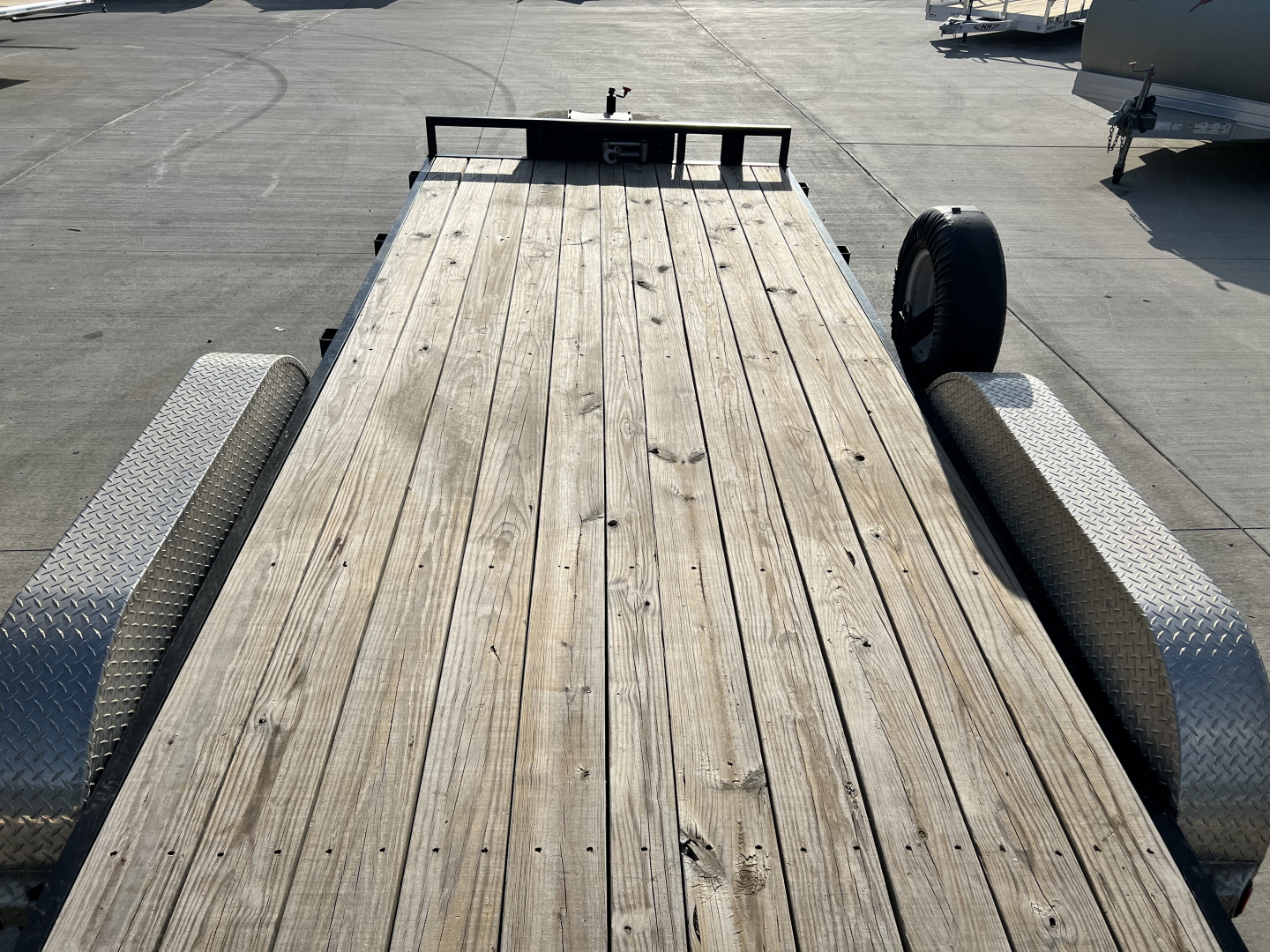 Used 2018 PJ Trailers 20' flat 10K Flatbed Trailer