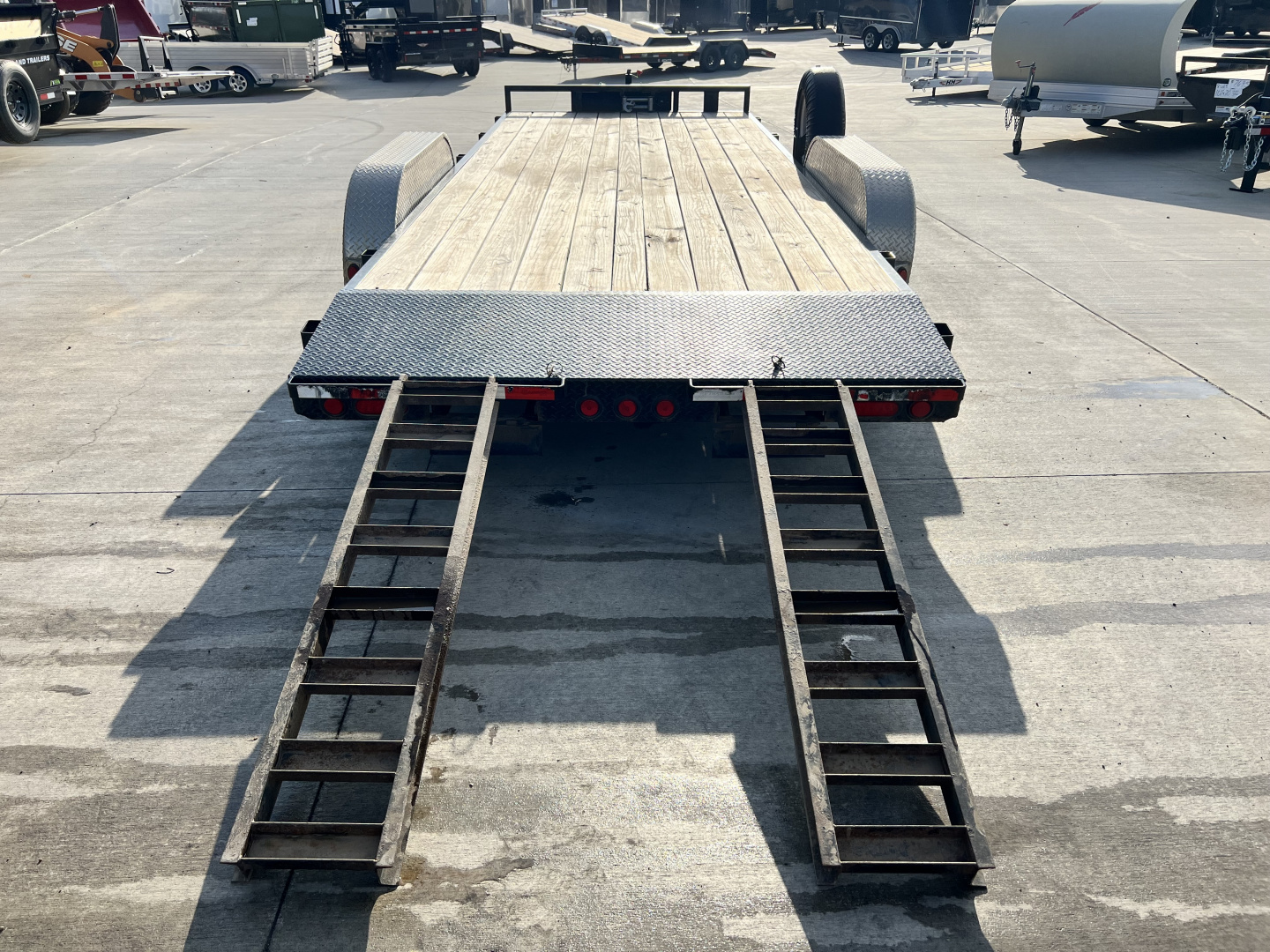 Used 2018 PJ Trailers 20' flat 10K Flatbed Trailer