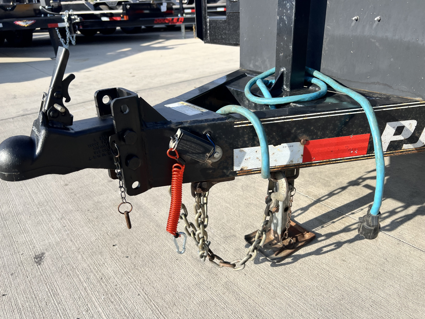 Used 2018 PJ Trailers 20' flat 10K Flatbed Trailer