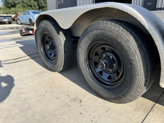 Used 2018 PJ Trailers 20' flat 10K Flatbed Trailer