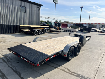 Used 2018 PJ Trailers 20' flat 10K Flatbed Trailer