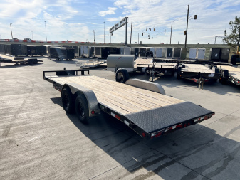 Used 2018 PJ Trailers 20' flat 10K Flatbed Trailer