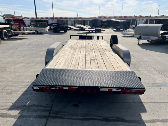Used 2018 PJ Trailers 20' flat 10K Flatbed Trailer
