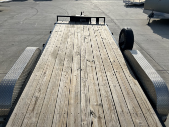 Used 2018 PJ Trailers 20' flat 10K Flatbed Trailer