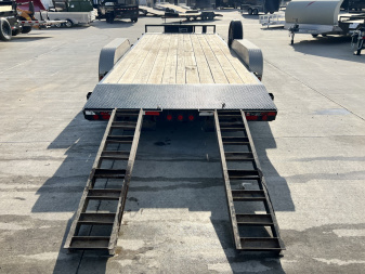 Used 2018 PJ Trailers 20' flat 10K Flatbed Trailer