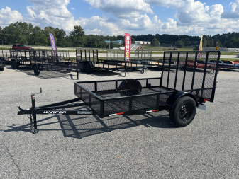 New 2026 6.5X10 SINGLE AXLE UTILITY TRAILER WITH MESH FLOOR AND 1' MESH SIDES