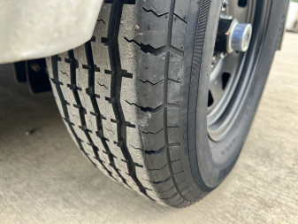 Used 1998 Forest River 7x12 + 2’V Nose Rear Ramp Enclosed Cargo Trailer Treadplate Floor