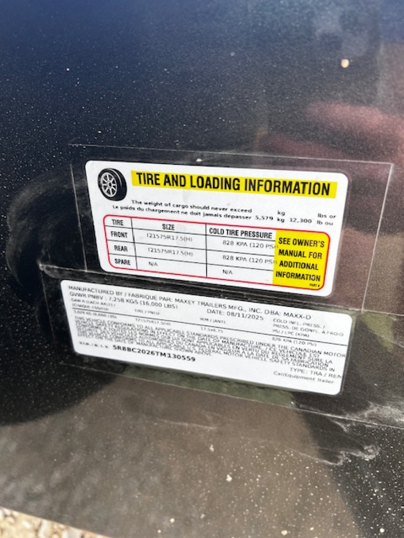 New 2026 MAXXD C8X 83X20 16K GVWR Equipment Trailer