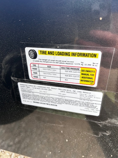 New 2026 MAXXD C8X 83X20 16K GVWR Equipment Trailer