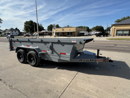 New 2026 RawMaxx PKX 14K 14' Dump Trailer