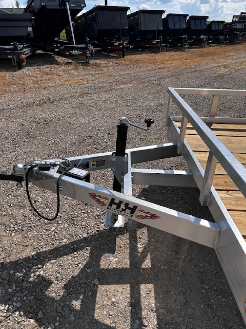 New 2026 H&H Trailers 82X22 ALUMINUM BI-FOLD GATE Utility Trailer