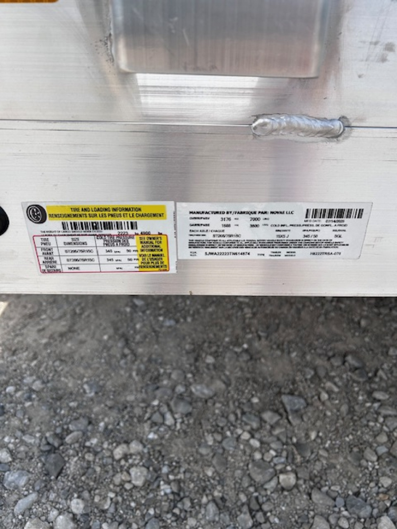 New 2026 H&H Trailers 82X22 ALUMINUM BI-FOLD GATE Utility Trailer