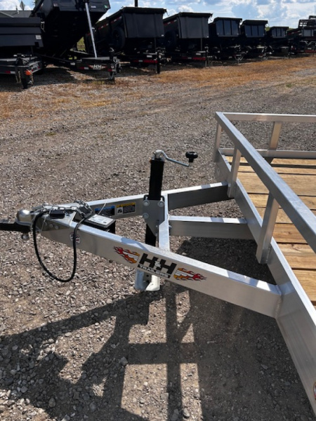 New 2026 H&H Trailers 82X22 ALUMINUM BI-FOLD GATE Utility Trailer